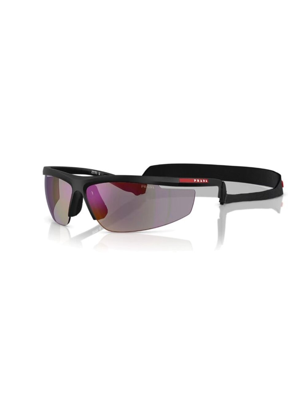 PRADA LINEA ROSSA PS A02S 1BO10J Matte Black Blue Mirror Violet Men's 96 mm Sung